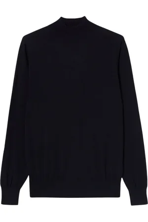 Brooks Brothers Truien, Heren, Blauw, 2Xl, Wol, Merino wollen coltrui