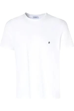 Dondup Tops, Heren, Wit, L, Katoen, Regular Fit T-shirt