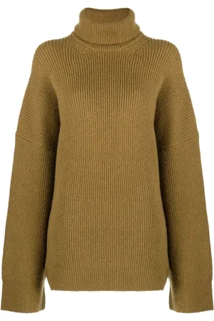 The Attico Truien, Dames, Groen, XS, Wol, Groene Casual Wollen Trui Grace
