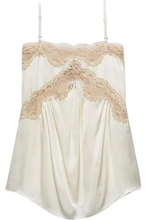 ANIYE BY Tops, Dames, Wit, S, Romantische Kantentop voor Vrouwen