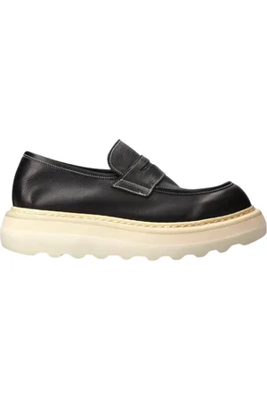 Premiata Schoenen, Heren, Zwart, 42 EU, Leer, Stadsmocassin met rand op kom