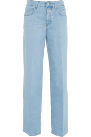 Closed Jeans, Dames, Blauw, W30, Katoen, Wide Leg Jeans `Nikka`