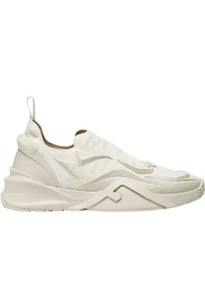 Fendi Schoenen, Heren, Wit, 41 EU, Leer, Stijlvolle Sneakers