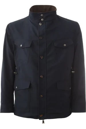 LARDINI Jassen, Heren, Blauw, L, Wol, Reversible Jas