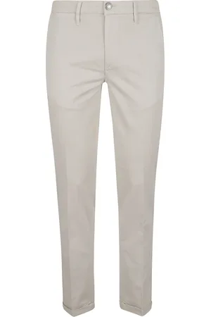 RE-HASH Broeken, Heren, , W35, Katoen, Witte Herenbroek Casual Stijl