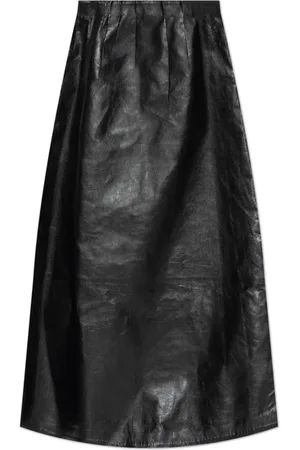 Marni Rokken, Dames, Zwart, S, Leer, Leren rok