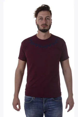 D.A. Daniele Alessandrini Tops, Heren, Rood, M, Katoen, Sweatshirts