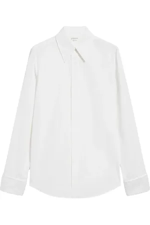 Sportmax Blouses & Shirts, Dames, Wit, M, Katoen, Klassiek katoenen overhemd