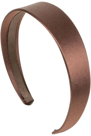 Jennifer Behr Accessoires, Dames, Bruin, ONE Size, Satijn, Satijnen Haaraccessoire met Grosgrain Lint