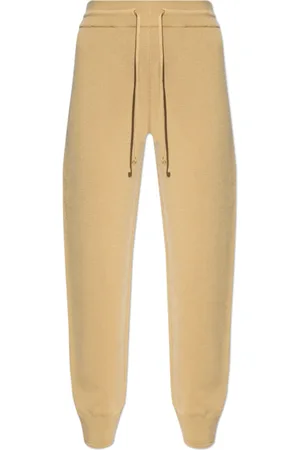Burberry Broeken, Dames, , S, Wol, Wide-Leg Track Pants met Trekkoord