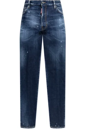 Dsquared2 Jeans, Heren, Blauw, S, Denim, Cool Guy Carrot Fit Denim Jeans