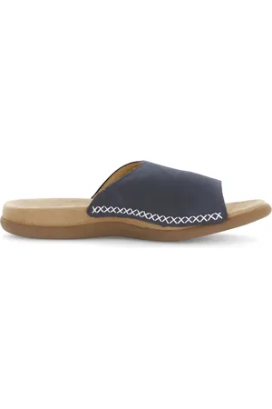 Gabor Schoenen, Dames, Blauw, 37 EU, Blauwe Slippers voor Vrouwen
