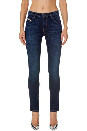 Diesel Jeans, Dames, Blauw, W27, Katoen, Skinny Jeans