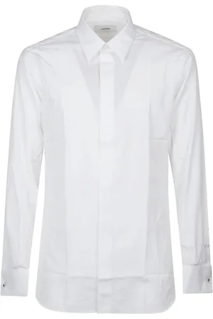 LARDINI Overhemden, Heren, Wit, 3Xl, Katoen, Elegant Avond Overhemd