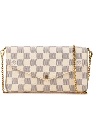 LOUIS VUITTON Pre-owned, Dames, Wit, ONE Size, Pre-owned Canvas crossbody-bags