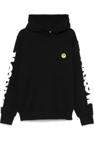 BARROW Sweatshirts & Hoodies, Heren, Zwart, L, Zwarte Hoodie voor Mannen