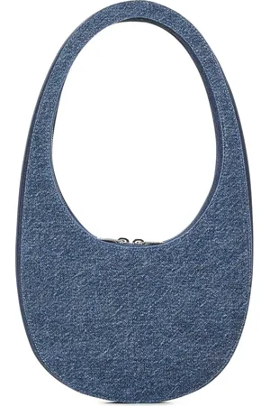 COPERNI Tassen, Dames, Blauw, ONE Size, Katoen, Ovale Handtas
