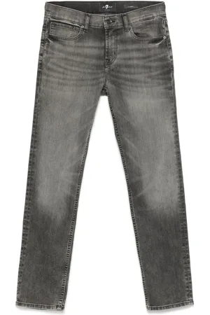 7 for all Mankind Jeans, Heren, Zwart, W34, Katoen, Slimmy HAL Jeans