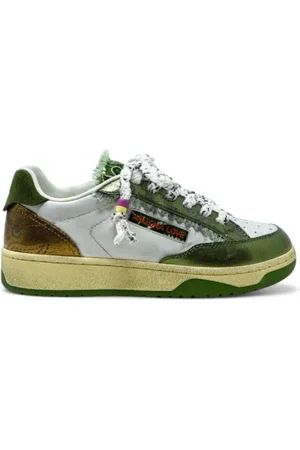 Arizona Love Schoenen, Dames, Veelkleurig, 38 EU, Leer, Metallic Green Venice Manden met Bandana