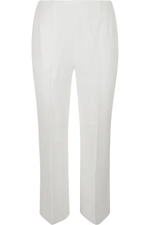 ERMANNO SCERVINO Broeken, Dames, Wit, S, Rechte broek