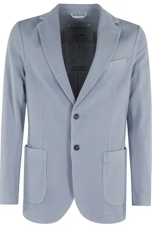 Circolo Jassen, Heren, Blauw, S, Stijlvolle Oxford Jas