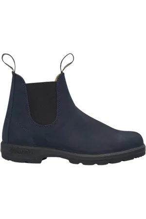 Blundstone Schoenen, Heren, Blauw, 41 1/2 EU, Leer, Klassieke Chelsea Enkellaarsjes