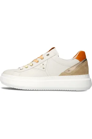 Nero Giardini Schoenen, Dames, Wit, 37 EU, Katoen, Chunky Sole Low Top Sneakers