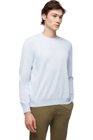 Brooks Brothers Truien, Heren, Blauw, M, Katoen, Supima Cotton Crewneck Sweater