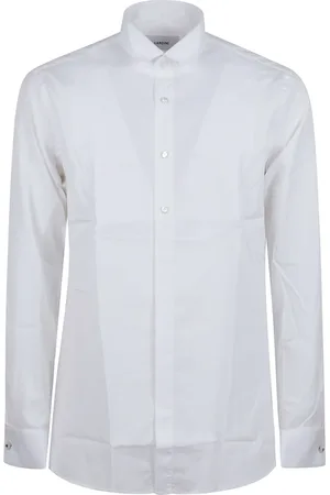 LARDINI Overhemden, Heren, Wit, 3Xl, Katoen, Wit overhemd