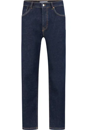 Drykorn Jeans, Heren, Blauw, W32 L32, Denim, Relaxed Fit Straight Leg Denim Jeans