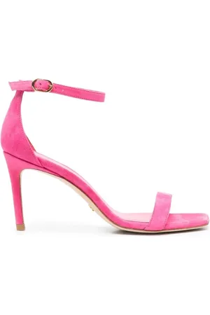Stuart Weitzman Schoenen, Dames, Roze, 36 1/2 EU, Nunakedcurve High Heel Sandalen
