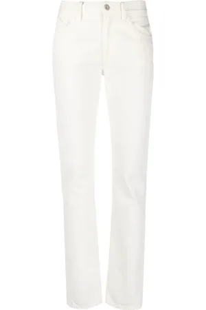 The Attico Jeans, Dames, Wit, W28, Katoen, Straight Jeans
