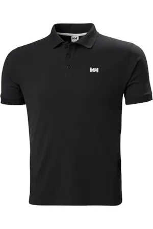 Helly Hansen Tops, Heren, Zwart, M, Zwarte Polo Shirt Driftline
