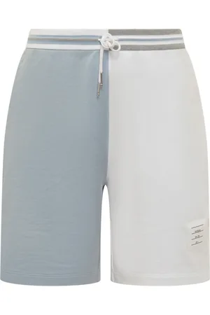 Thom Browne Korte broeken, Heren, Veelkleurig, M, Katoen, Funmix Colour-block Shorts