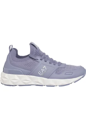 EA7 Schoenen, Dames, Paars, 37 EU, Lace-Up Sneakers