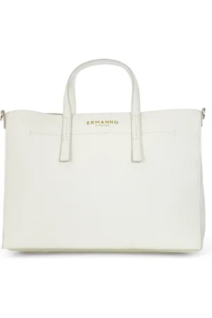 ERMANNO SCERVINO Tassen, Dames, Wit, ONE Size, Leer, Grote Tote Tiara Elegant en veelzijdig