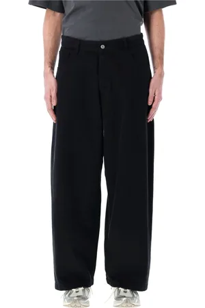 YMC YOU MUST CREATE Jeans, Heren, Zwart, W34, Katoen, Zwarte Wijde Pijp Jeans Stijlvol