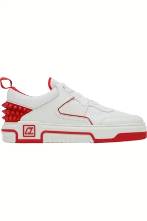 Christian Louboutin Schoenen, Heren, Wit, 43 1/2 EU, Leer, Low Top Astro Sneaker