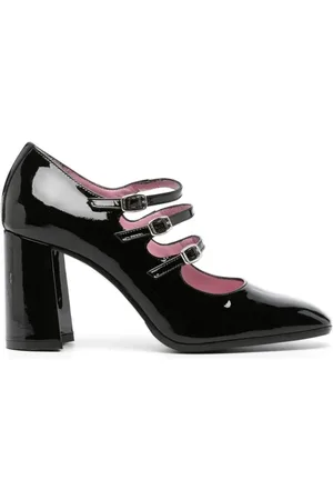 Carel Schoenen, Dames, Zwart, 40 EU, Leer, Zwarte Lakleren Mary Jane Pumps