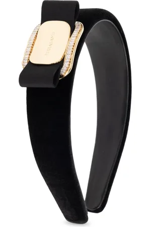 Salvatore Ferragamo Accessoires, Dames, Zwart, ONE Size, Velvet Haarband
