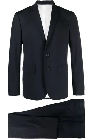 Dsquared2 Pakken, Heren, Blauw, XL, Tweed, Marineblauwe tweedelige pak