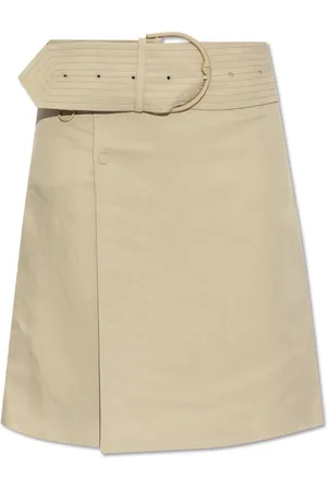 Burberry Rokken, Dames, , 2Xs, Canvas Mini-wikkelrok met ceintuur