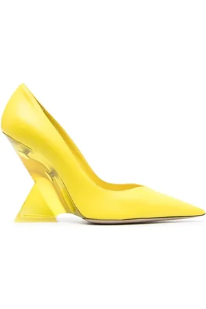 The Attico Schoenen, Dames, Geel, 38 1/2 EU, Leer, Cheope Pumps