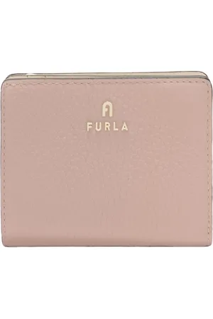 Furla Accessoires, Dames, Roze, ONE Size, Leer, Compact Camelia Portemonnee