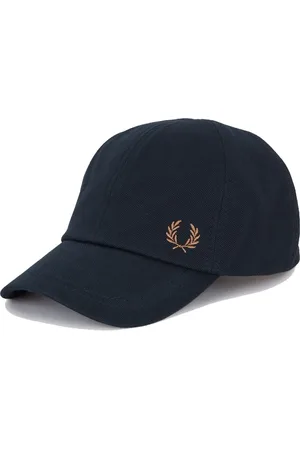 Fred Perry Accessoires, Dames, Blauw, ONE Size, Katoen, Klassieke Piqué Katoenen Pet
