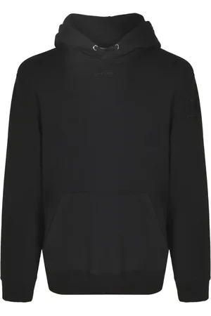 Lanvin Sweatshirts & Hoodies, Heren, Zwart, L, Katoen, Zwarte Sweater Hoodie