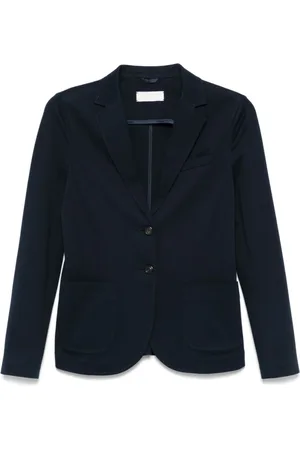Circolo Jassen, Dames, Blauw, M, Katoen, Blauwe jas Dames Buitenkleding