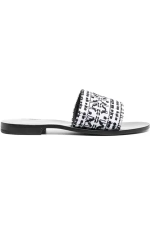 ERMANNO SCERVINO Schoenen, Dames, Wit, 37 EU, Platte sandalen