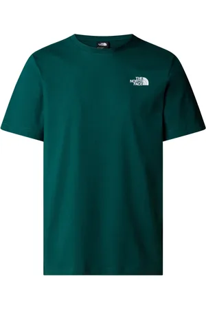 The North Face Tops, Heren, Groen, XS, Katoen, Logodetail Katoenen T-shirt