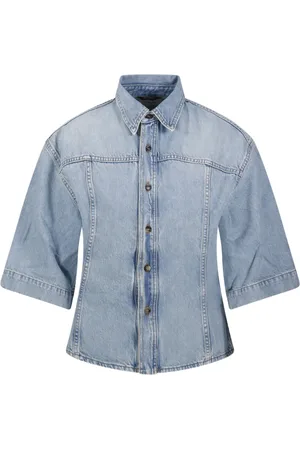 haikure Blouses & Shirts, Dames, Blauw, L, Katoen, Paradise Wash Lilas Jeans